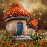 Autumn Fanatic Mushroom Room Photography Backdrop Shopbackdrop